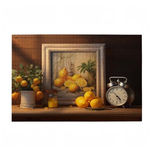Puzzle 3000 Teile Zitrone Puzzle Retro DIY Kreative Holz Jigsaws für Erwachsene mit Geschenkbox Verpackung, Impossible Herausfordernde Familie Aktivität Spiele, Deko Wohnzimmer 81x122cm D-669 Puzzle 3000 Teile Zitrone Puzzle Retro DIY Kreative Holz Jigsaws für Erwachsene mit Geschenkbox Verpackung, Impossible Herausfordernde Familie Aktivität Spiele, Deko Wohnzimmer 81x122cm D-669 von Wehsaeho