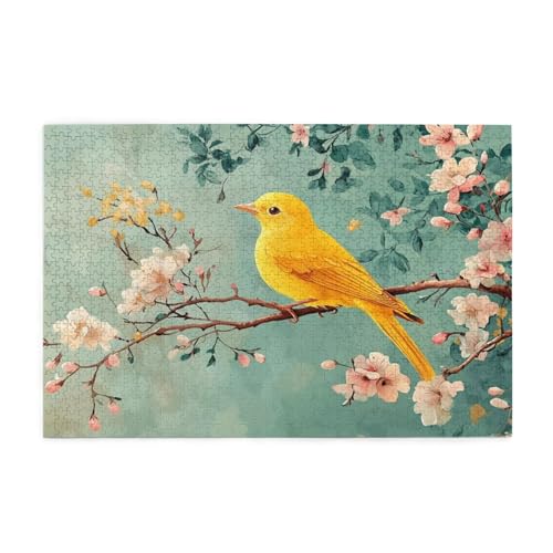 Puzzle 500 Teile Baum Puzzle Blume DIY Kreative Holz Jigsaws für Erwachsene mit Geschenkbox Verpackung, Impossible Herausfordernde Familie Aktivität Spiele, Deko Wohnzimmer Geschenke 52x38cm E-1390 von Wehsaeho