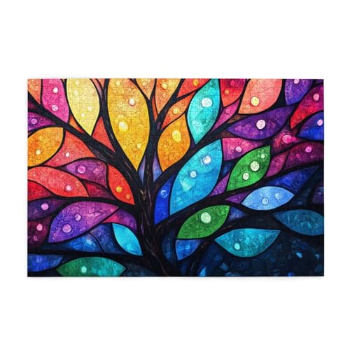 Puzzle 500 Teile Baum Puzzle Farbe DIY Kreative Holz Jigsaws für Erwachsene mit Geschenkbox Verpackung, Impossible Herausfordernde Familie Aktivität Spiele, Deko Wohnzimmer Geschenke 52x38cm E-1483 Puzzle 500 Teile Baum Puzzle Farbe DIY Kreative Holz Jigsaws für Erwachsene mit Geschenkbox Verpackung, Impossible Herausfordernde Familie Aktivität Spiele, Deko Wohnzimmer Geschenke 52x38cm E-1483 von Wehsaeho