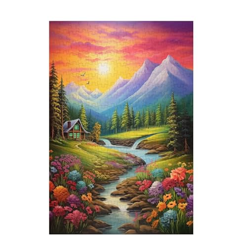 Puzzle 500 Teile Berg Puzzle Bird DIY Kreative Holz Jigsaws für Erwachsene mit Geschenkbox Verpackung, Impossible Herausfordernde Familie Aktivität Spiele, Wohnzimmer Deko Geschenke 52x38cm D-1558 von Wehsaeho