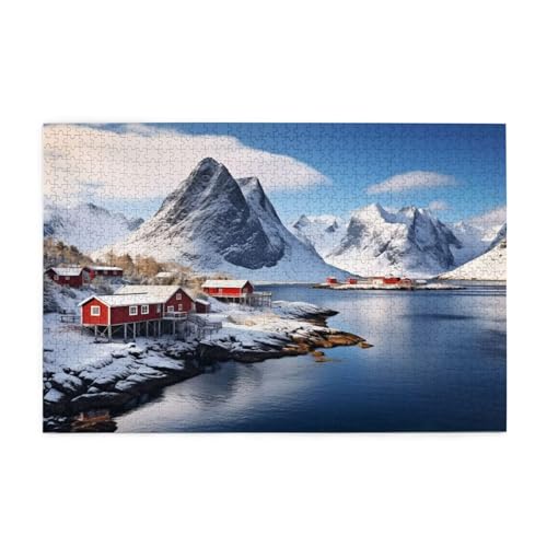Puzzle 500 Teile Berg Puzzle Landschaft DIY Kreative Holz Jigsaws für Erwachsene, Geschenkbox Verpackung, Impossible Herausfordernde Familie Aktivität Spiele, Deko Wohnzimmer Geschenke 52x38cm E-246 Puzzle 500 Teile Berg Puzzle Landschaft DIY Kreative Holz Jigsaws für Erwachsene, Geschenkbox Verpackung, Impossible Herausfordernde Familie Aktivität Spiele, Deko Wohnzimmer Geschenke 52x38cm E-246 von Wehsaeho
