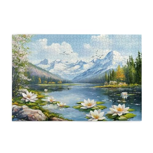 Puzzle 500 Teile Berg Puzzle Landschaft DIY Kreative Holz Jigsaws für Erwachsene, Geschenkbox Verpackung, Impossible Herausfordernde Familie Aktivität Spiele, Deko Wohnzimmer Geschenke 52x38cm E-1278 Puzzle 500 Teile Berg Puzzle Landschaft DIY Kreative Holz Jigsaws für Erwachsene, Geschenkbox Verpackung, Impossible Herausfordernde Familie Aktivität Spiele, Deko Wohnzimmer Geschenke 52x38cm E-1278 von Wehsaeho