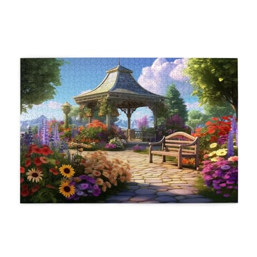 Puzzle 500 Teile Blume Puzzle Baum DIY Kreative Holz Jigsaws für Erwachsene mit Geschenkbox Verpackung, Impossible Herausfordernde Familie Aktivität Spiele, Deko Wohnzimmer Geschenke 52x38cm E-1029 von Wehsaeho