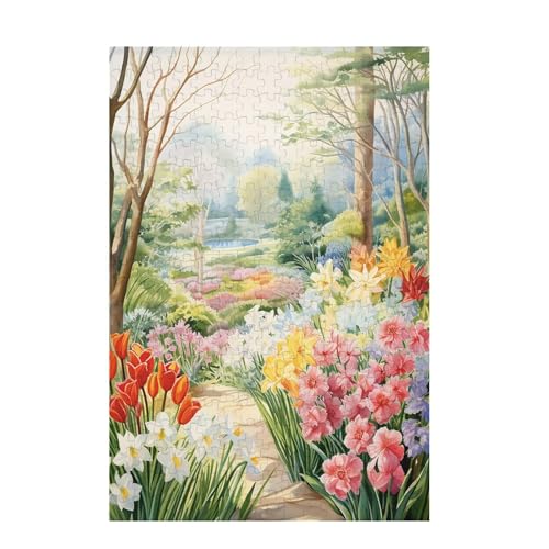 Puzzle 500 Teile Blume Puzzle Baum DIY Kreative Holz Jigsaws für Erwachsene mit Geschenkbox Verpackung, Impossible Herausfordernde Familie Aktivität Spiele, Wohnzimmer Deko Geschenke 52x38cm D-882 von Wehsaeho