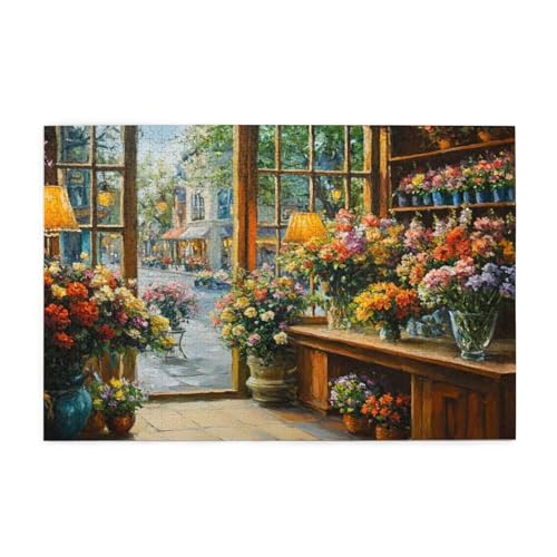 Puzzle 500 Teile Blume Puzzle Blumenladen DIY Kreative Holz Jigsaws für Erwachsene, Geschenkbox Verpackung, Impossible Herausfordernde Familie Aktivität Spiele, Deko Wohnzimmer 52x38cm E-1659 Puzzle 500 Teile Blume Puzzle Blumenladen DIY Kreative Holz Jigsaws für Erwachsene, Geschenkbox Verpackung, Impossible Herausfordernde Familie Aktivität Spiele, Deko Wohnzimmer 52x38cm E-1659 von Wehsaeho