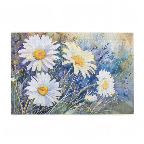 Puzzle 500 Teile Blume Puzzle Einfachheit DIY Kreative Holz Jigsaws für Erwachsene mit Geschenkbox Verpackung, Impossible Herausfordernde Familie Aktivität Spiele, Deko Wohnzimmer 52x38cm D-290 von Wehsaeho