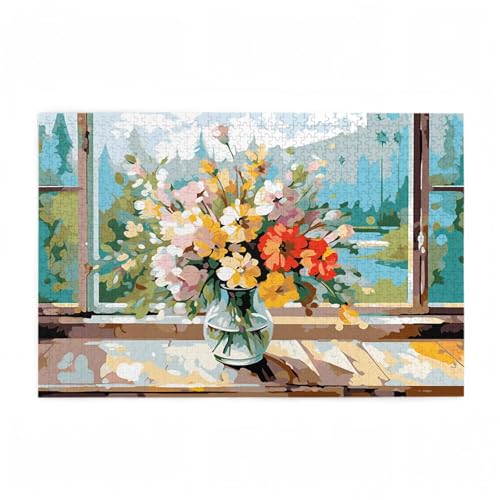 Puzzle 500 Teile Blume Puzzle Fensterbank DIY Kreative Holz Jigsaws für Erwachsene mit Geschenkbox Verpackung, Impossible Herausfordernde Familie Aktivität Spiele, Deko Wohnzimmer 52x38cm D-741 Puzzle 500 Teile Blume Puzzle Fensterbank DIY Kreative Holz Jigsaws für Erwachsene mit Geschenkbox Verpackung, Impossible Herausfordernde Familie Aktivität Spiele, Deko Wohnzimmer 52x38cm D-741 von Wehsaeho