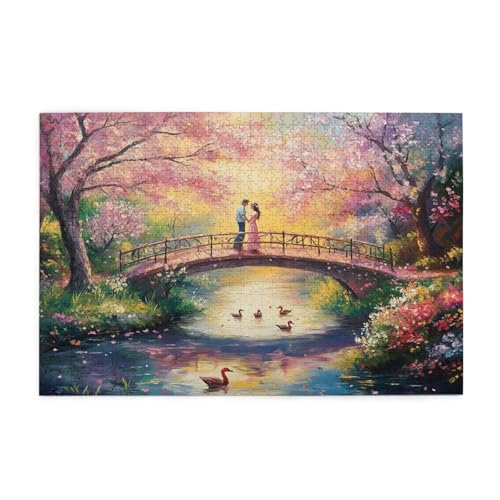 Puzzle 500 Teile Brücke Puzzle Paar DIY Kreative Holz Jigsaws für Erwachsene mit Geschenkbox Verpackung, Impossible Herausfordernde Familie Aktivität Spiele, Deko Wohnzimmer Geschenke 52x38cm E-1040 Puzzle 500 Teile Brücke Puzzle Paar DIY Kreative Holz Jigsaws für Erwachsene mit Geschenkbox Verpackung, Impossible Herausfordernde Familie Aktivität Spiele, Deko Wohnzimmer Geschenke 52x38cm E-1040 von Wehsaeho