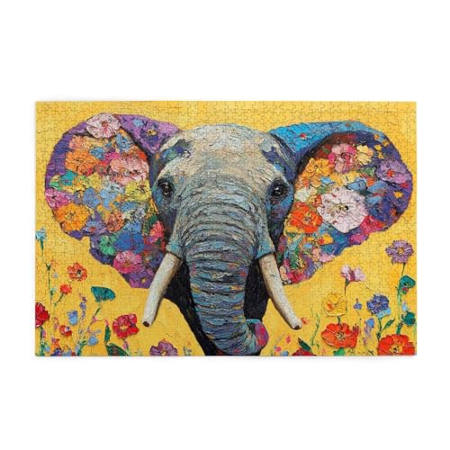 Puzzle 500 Teile Elefant Puzzle Farbe DIY Kreative Holz Jigsaws für Erwachsene mit Geschenkbox Verpackung, Impossible Herausfordernde Familie Aktivität Spiele, Deko Wohnzimmer Geschenke 52x38cm E-1327 Puzzle 500 Teile Elefant Puzzle Farbe DIY Kreative Holz Jigsaws für Erwachsene mit Geschenkbox Verpackung, Impossible Herausfordernde Familie Aktivität Spiele, Deko Wohnzimmer Geschenke 52x38cm E-1327 von Wehsaeho