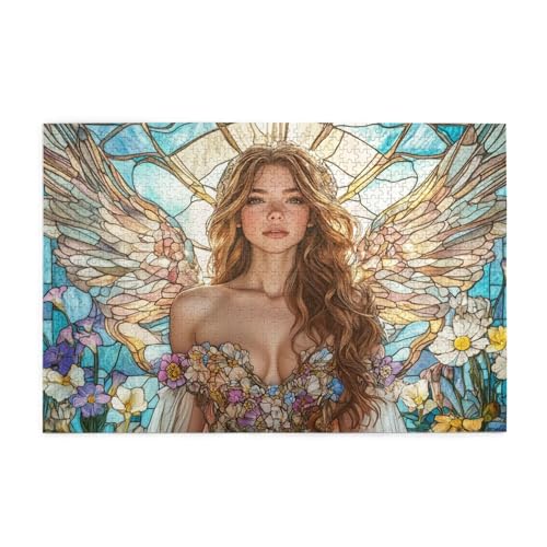 Puzzle 500 Teile Engel Puzzle Frau DIY Kreative Holz Jigsaws für Erwachsene mit Geschenkbox Verpackung, Impossible Herausfordernde Familie Aktivität Spiele, Deko Wohnzimmer Geschenke 52x38cm E-1738 Puzzle 500 Teile Engel Puzzle Frau DIY Kreative Holz Jigsaws für Erwachsene mit Geschenkbox Verpackung, Impossible Herausfordernde Familie Aktivität Spiele, Deko Wohnzimmer Geschenke 52x38cm E-1738 von Wehsaeho