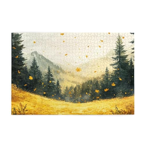 Puzzle 500 Teile Herbst Puzzle Berg DIY Kreative Holz Jigsaws für Erwachsene mit Geschenkbox Verpackung, Impossible Herausfordernde Familie Aktivität Spiele, Deko Wohnzimmer Geschenke 52x38cm E-1296 Puzzle 500 Teile Herbst Puzzle Berg DIY Kreative Holz Jigsaws für Erwachsene mit Geschenkbox Verpackung, Impossible Herausfordernde Familie Aktivität Spiele, Deko Wohnzimmer Geschenke 52x38cm E-1296 von Wehsaeho