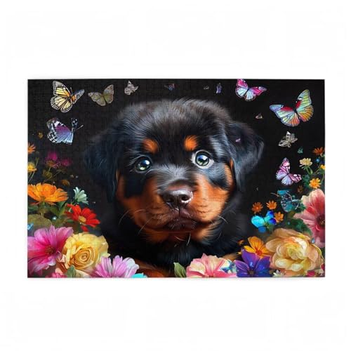 Puzzle 500 Teile Hund Puzzle Schmetterling DIY Kreative Holz Jigsaws für Erwachsene mit Geschenkbox Verpackung, Impossible Herausfordernde Familie Aktivität Spiele, Deko Wohnzimmer 52x38cm D-39 Puzzle 500 Teile Hund Puzzle Schmetterling DIY Kreative Holz Jigsaws für Erwachsene mit Geschenkbox Verpackung, Impossible Herausfordernde Familie Aktivität Spiele, Deko Wohnzimmer 52x38cm D-39 von Wehsaeho