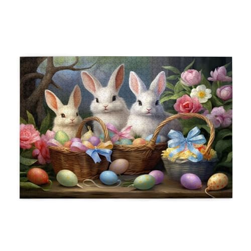 Puzzle 500 Teile Kaninchen Puzzle Blume DIY Kreative Holz Jigsaws für Erwachsene, Geschenkbox Verpackung, Impossible Herausfordernde Familie Aktivität Spiele, Deko Wohnzimmer Geschenke 52x38cm E-293 Puzzle 500 Teile Kaninchen Puzzle Blume DIY Kreative Holz Jigsaws für Erwachsene, Geschenkbox Verpackung, Impossible Herausfordernde Familie Aktivität Spiele, Deko Wohnzimmer Geschenke 52x38cm E-293 von Wehsaeho