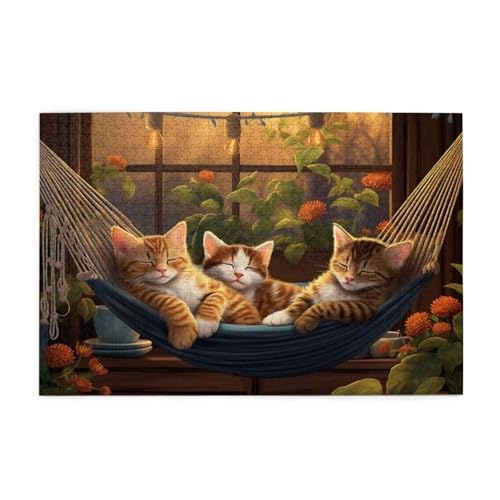 Puzzle 500 Teile Katze Puzzle Blume DIY Kreative Holz Jigsaws für Erwachsene mit Geschenkbox Verpackung, Impossible Herausfordernde Familie Aktivität Spiele, Deko Wohnzimmer Geschenke 52x38cm E-9 Puzzle 500 Teile Katze Puzzle Blume DIY Kreative Holz Jigsaws für Erwachsene mit Geschenkbox Verpackung, Impossible Herausfordernde Familie Aktivität Spiele, Deko Wohnzimmer Geschenke 52x38cm E-9 von Wehsaeho