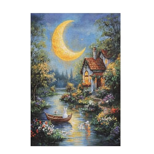 Puzzle 500 Teile Mond Puzzle Kaninchen DIY Kreative Holz Jigsaws für Erwachsene mit Geschenkbox Verpackung, Impossible Herausfordernde Familie Aktivität Spiele, Deko Wohnzimmer 52x38cm D-1001 Puzzle 500 Teile Mond Puzzle Kaninchen DIY Kreative Holz Jigsaws für Erwachsene mit Geschenkbox Verpackung, Impossible Herausfordernde Familie Aktivität Spiele, Deko Wohnzimmer 52x38cm D-1001 von Wehsaeho
