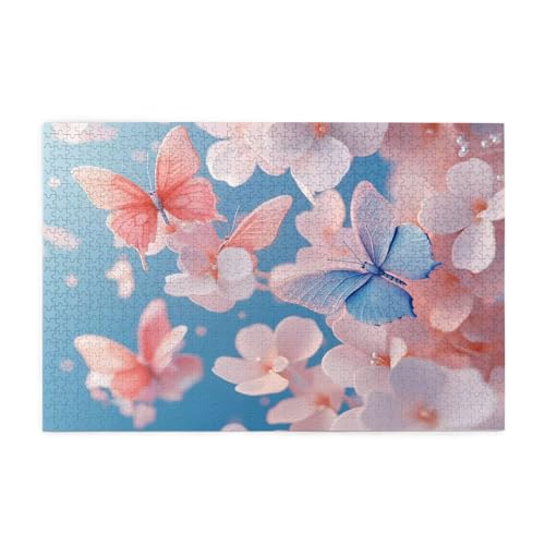 Puzzle 500 Teile Rosa Puzzle Schmetterling DIY Kreative Holz Jigsaws für Erwachsene mit Geschenkbox Verpackung, Impossible Herausfordernde Familie Aktivität Spiele, Wanddeko Geschenke 52x38cm E-1879 Puzzle 500 Teile Rosa Puzzle Schmetterling DIY Kreative Holz Jigsaws für Erwachsene mit Geschenkbox Verpackung, Impossible Herausfordernde Familie Aktivität Spiele, Wanddeko Geschenke 52x38cm E-1879 von Wehsaeho