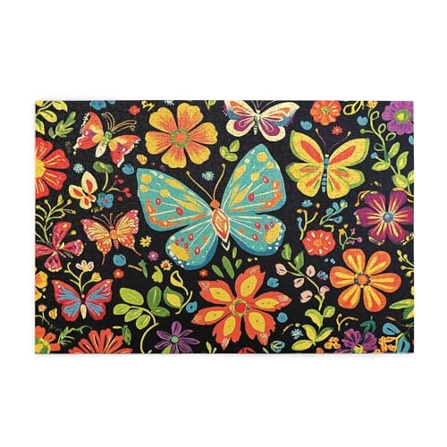 Puzzle 500 Teile Schmetterling Puzzle Blume DIY Kreative Holz Jigsaws für Erwachsene, Impossible Herausfordernde Familie Aktivität Spiele, Deko Wohnzimmer, Geschenke für Frauen 52x38cm E-1426 Puzzle 500 Teile Schmetterling Puzzle Blume DIY Kreative Holz Jigsaws für Erwachsene, Impossible Herausfordernde Familie Aktivität Spiele, Deko Wohnzimmer, Geschenke für Frauen 52x38cm E-1426 von Wehsaeho