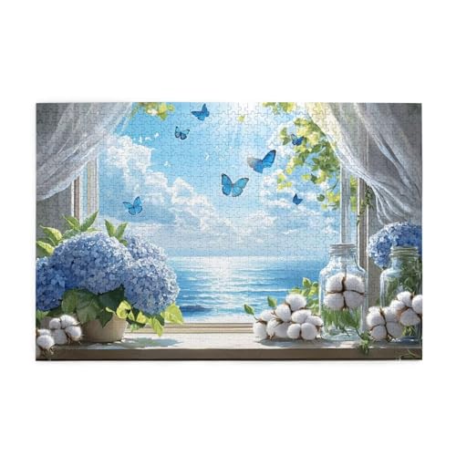 Puzzle 500 Teile Schmetterling Puzzle Fensterbank DIY Kreative Holz Jigsaws für Erwachsene, Impossible Herausfordernde Familie Aktivität Spiele, Deko Wohnzimmer, Geschenke für Frauen 52x38cm E-1353 Puzzle 500 Teile Schmetterling Puzzle Fensterbank DIY Kreative Holz Jigsaws für Erwachsene, Impossible Herausfordernde Familie Aktivität Spiele, Deko Wohnzimmer, Geschenke für Frauen 52x38cm E-1353 von Wehsaeho
