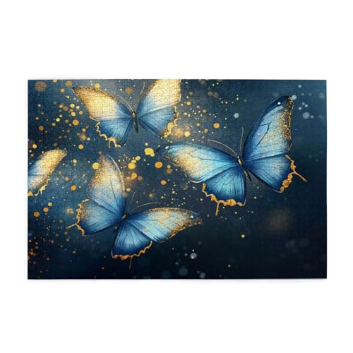 Puzzle 500 Teile Schmetterling Puzzle Traum DIY Kreative Holz Jigsaws für Erwachsene mit Geschenkbox Verpackung, Impossible Herausfordernde Familie Aktivität Spiele, Wanddeko Geschenke 52x38cm E-352 von Wehsaeho