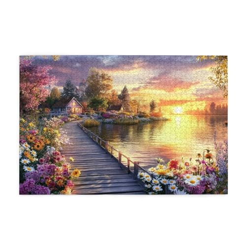 Puzzle 500 Teile Sommer Puzzle Brücke DIY Kreative Holz Jigsaws für Erwachsene mit Geschenkbox Verpackung, Impossible Herausfordernde Familie Aktivität Spiele, Deko Wohnzimmer Geschenke 52x38cm E-1780 Puzzle 500 Teile Sommer Puzzle Brücke DIY Kreative Holz Jigsaws für Erwachsene mit Geschenkbox Verpackung, Impossible Herausfordernde Familie Aktivität Spiele, Deko Wohnzimmer Geschenke 52x38cm E-1780 von Wehsaeho