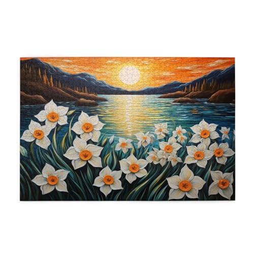 Puzzle 500 Teile Sonnenuntergang Puzzle Blume DIY Kreative Holz Jigsaws für Erwachsene, Impossible Herausfordernde Familie Aktivität Spiele, Deko Wohnzimmer, Geschenke für Frauen 52x38cm E-749 Puzzle 500 Teile Sonnenuntergang Puzzle Blume DIY Kreative Holz Jigsaws für Erwachsene, Impossible Herausfordernde Familie Aktivität Spiele, Deko Wohnzimmer, Geschenke für Frauen 52x38cm E-749 von Wehsaeho