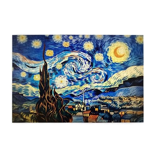 Puzzle 500 Teile Sternenhimmel Puzzle Mond DIY Kreative Holz Jigsaws für Erwachsene, Geschenkbox Verpackung, Impossible Herausfordernde Familie Aktivität Spiele, Deko Wohnzimmer 52x38cm E-232 Puzzle 500 Teile Sternenhimmel Puzzle Mond DIY Kreative Holz Jigsaws für Erwachsene, Geschenkbox Verpackung, Impossible Herausfordernde Familie Aktivität Spiele, Deko Wohnzimmer 52x38cm E-232 von Wehsaeho