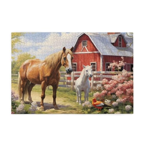 Puzzle 500 Teile Tier Puzzle Bauernhof DIY Kreative Holz Jigsaws für Erwachsene mit Geschenkbox Verpackung, Impossible Herausfordernde Familie Aktivität Spiele, Deko Wohnzimmer Geschenke 52x38cm E-980 Puzzle 500 Teile Tier Puzzle Bauernhof DIY Kreative Holz Jigsaws für Erwachsene mit Geschenkbox Verpackung, Impossible Herausfordernde Familie Aktivität Spiele, Deko Wohnzimmer Geschenke 52x38cm E-980 von Wehsaeho