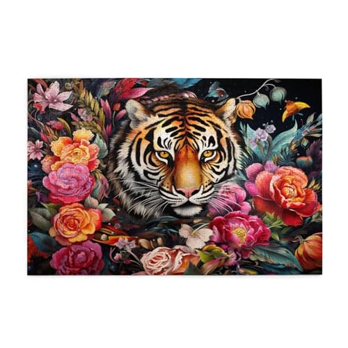 Puzzle 500 Teile Tiger Puzzle Blume DIY Kreative Holz Jigsaws für Erwachsene mit Geschenkbox Verpackung, Impossible Herausfordernde Familie Aktivität Spiele, Deko Wohnzimmer Geschenke 52x38cm E-468 Puzzle 500 Teile Tiger Puzzle Blume DIY Kreative Holz Jigsaws für Erwachsene mit Geschenkbox Verpackung, Impossible Herausfordernde Familie Aktivität Spiele, Deko Wohnzimmer Geschenke 52x38cm E-468 von Wehsaeho