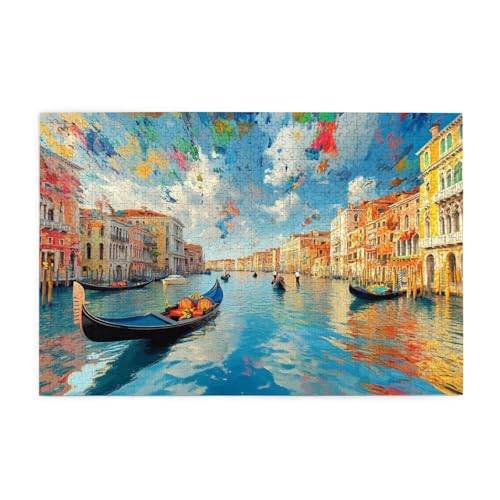 Puzzle 500 Teile Venedig Puzzle Wolke DIY Kreative Holz Jigsaws für Erwachsene mit Geschenkbox Verpackung, Impossible Herausfordernde Familie Aktivität Spiele, Deko Wohnzimmer Geschenke 52x38cm E-1521 Puzzle 500 Teile Venedig Puzzle Wolke DIY Kreative Holz Jigsaws für Erwachsene mit Geschenkbox Verpackung, Impossible Herausfordernde Familie Aktivität Spiele, Deko Wohnzimmer Geschenke 52x38cm E-1521 von Wehsaeho