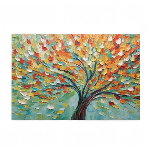 Puzzle 5000 Teile Baum Puzzle Abstrakt DIY Kreative Holz Jigsaws für Erwachsene mit Geschenkbox Verpackung, Impossible Herausfordernde Familie Aktivität Spiele, Deko Wohnzimmer 105x156cm D-225 von Wehsaeho