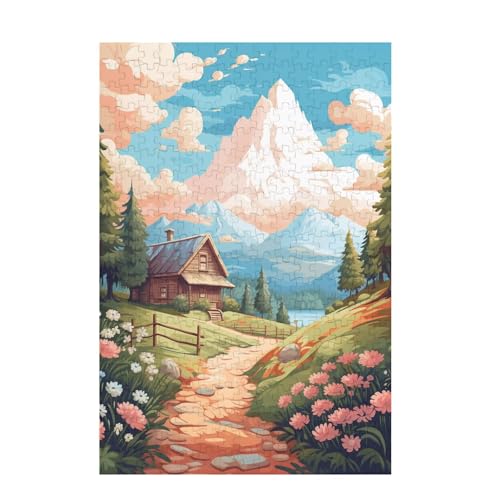 Puzzle 5000 Teile Berg Puzzle Bauernhof DIY Kreative Holz Jigsaws für Erwachsene mit Geschenkbox Verpackung, Impossible Herausfordernde Familie Aktivität Spiele, Deko Wohnzimmer 105x156cm D-1651 von Wehsaeho