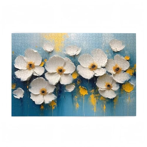 Puzzle 5000 Teile Blume Puzzle Einfachheit DIY Kreative Holz Jigsaws für Erwachsene mit Geschenkbox Verpackung, Impossible Herausfordernde Familie Aktivität Spiele, Deko Wohnzimmer 105x156cm D-12 von Wehsaeho
