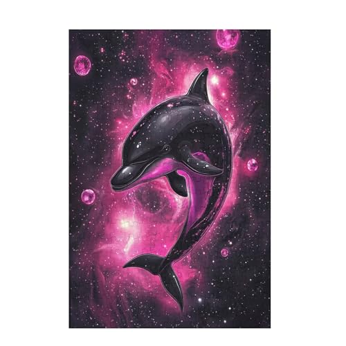 Puzzle 5000 Teile Delphin Puzzle Tier DIY Kreative Holz Jigsaws für Erwachsene mit Geschenkbox Verpackung, Impossible Herausfordernde Familie Aktivität Spiele, Deko Wohnzimmer 105x156cm D-899 von Wehsaeho