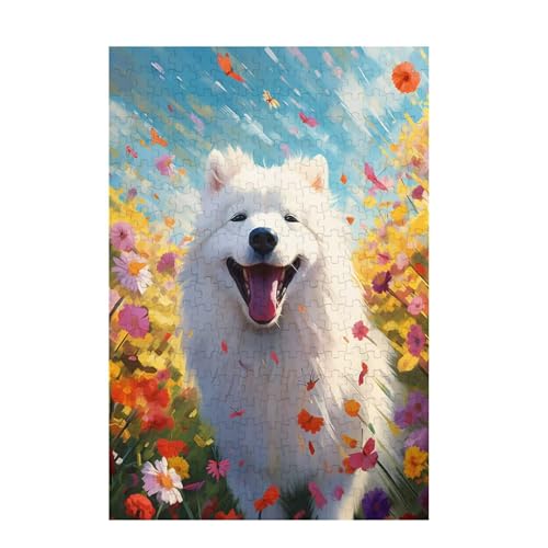 Puzzle 5000 Teile Hund Puzzle Blume DIY Kreative Holz Jigsaws für Erwachsene mit Geschenkbox, Impossible Herausfordernde Familie Aktivität Spiele, Deko Wohnzimmer, Geschenke für Frauen 105x156cm D-779 von Wehsaeho