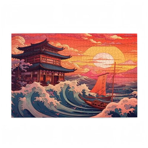 Puzzle 5000 Teile Japan Puzzle Sonnenuntergang DIY Kreative Holz Jigsaws für Erwachsene mit Geschenkbox Verpackung, Impossible Herausfordernde Familie Aktivität Spiele, Deko Wohnzimmer 105x156cm D-148 Puzzle 5000 Teile Japan Puzzle Sonnenuntergang DIY Kreative Holz Jigsaws für Erwachsene mit Geschenkbox Verpackung, Impossible Herausfordernde Familie Aktivität Spiele, Deko Wohnzimmer 105x156cm D-148 von Wehsaeho