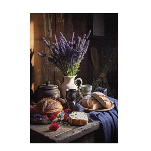 Puzzle 5000 Teile Küche Puzzle Lavendel DIY Kreative Holz Jigsaws für Erwachsene mit Geschenkbox Verpackung, Impossible Herausfordernde Familie Aktivität Spiele, Deko Wohnzimmer 105x156cm D-1570 von Wehsaeho