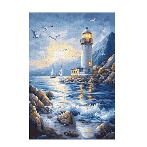 Puzzle 5000 Teile Landschaft Puzzle Sonnenuntergang DIY Kreative Holz Jigsaws für Erwachsene mit Geschenkbox Verpackung, Impossible Herausfordernde Familie Aktivität Spiele, Deko 105x156cm D-854 von Wehsaeho