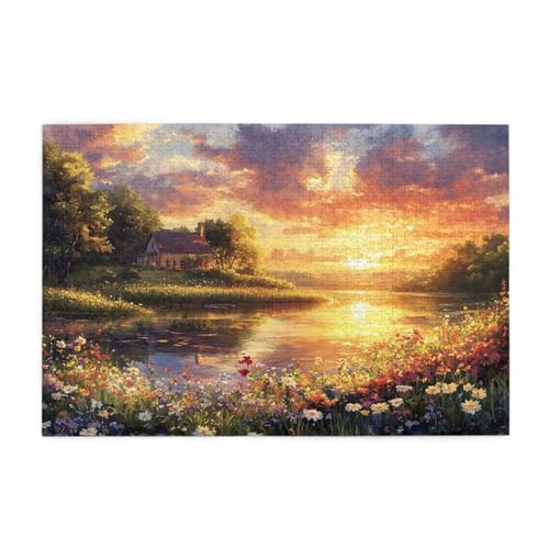 Puzzle 5000 Teile Sonnenuntergang Puzzle Bauernhof DIY Kreative Holz Jigsaws für Erwachsene mit Geschenkbox Verpackung, Impossible Herausfordernde Familie Aktivität Spiele, Zimmer Deko 105x156cm D-507 Puzzle 5000 Teile Sonnenuntergang Puzzle Bauernhof DIY Kreative Holz Jigsaws für Erwachsene mit Geschenkbox Verpackung, Impossible Herausfordernde Familie Aktivität Spiele, Zimmer Deko 105x156cm D-507 von Wehsaeho