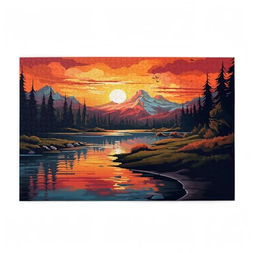 Puzzle 5000 Teile Sonnenuntergang Puzzle Wald DIY Kreative Holz Jigsaws für Erwachsene mit Geschenkbox Verpackung, Impossible Herausfordernde Familie Aktivität Spiele, Deko Wohnzimmer 105x156cm D-722 Puzzle 5000 Teile Sonnenuntergang Puzzle Wald DIY Kreative Holz Jigsaws für Erwachsene mit Geschenkbox Verpackung, Impossible Herausfordernde Familie Aktivität Spiele, Deko Wohnzimmer 105x156cm D-722 von Wehsaeho
