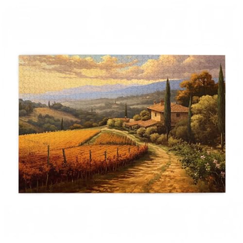 Puzzle 6000 Teile Bauernhof Puzzle Herbst DIY Kreative Holz Jigsaws für Erwachsene mit Geschenkbox Verpackung, Impossible Herausfordernde Familie Aktivität Spiele, Deko Wohnzimmer 105x179cm D-179 von Wehsaeho