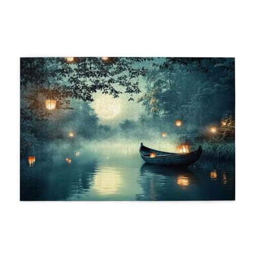 Puzzle 6000 Teile Baum Puzzle Boot DIY Kreative Holz Jigsaws für Erwachsene mit Geschenkbox Verpackung, Impossible Herausfordernde Familie Aktivität Spiele, Deko Wohnzimmer Geschenke 105x179cm E-369 von Wehsaeho