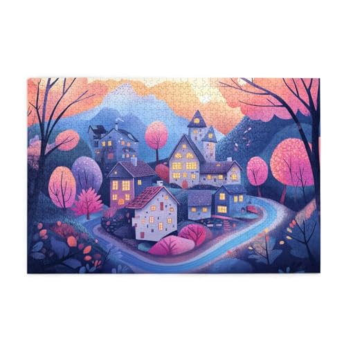 Puzzle 6000 Teile Baum Puzzle Karikatur DIY Kreative Holz Jigsaws für Erwachsene, Geschenkbox Verpackung, Impossible Herausfordernde Familie Aktivität Spiele, Deko Wohnzimmer 105x179cm E-1369 von Wehsaeho