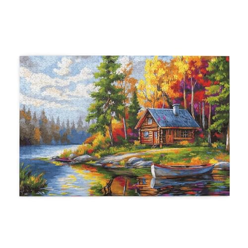 Puzzle 6000 Teile Baum Puzzle Landschaft DIY Kreative Holz Jigsaws für Erwachsene mit Geschenkbox Verpackung, Impossible Herausfordernde Familie Aktivität Spiele, Wanddeko Geschenke 105x179cm E-1268 von Wehsaeho