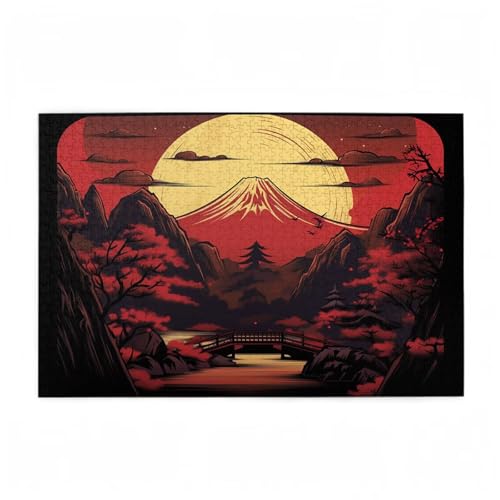 Puzzle 6000 Teile Berg Puzzle Japan DIY Kreative Holz Jigsaws für Erwachsene mit Geschenkbox, Impossible Herausfordernde Familie Aktivität Spiele, Deko Wohnzimmer, Geschenke für Frauen 105x179cm D-751 von Wehsaeho