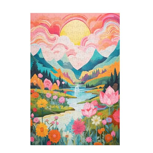 Puzzle 6000 Teile Blume Puzzle Landschaft DIY Kreative Holz Jigsaws für Erwachsene mit Geschenkbox Verpackung, Impossible Herausfordernde Familie Aktivität Spiele, Deko Wohnzimmer 105x179cm D-1650 von Wehsaeho