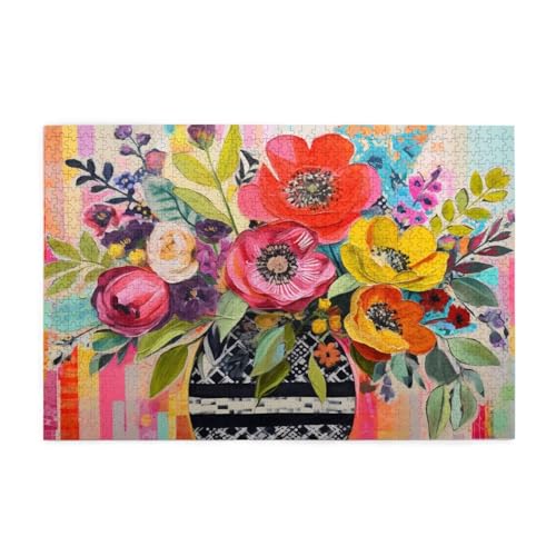 Puzzle 6000 Teile Blume Puzzle Retro DIY Kreative Holz Jigsaws für Erwachsene mit Geschenkbox Verpackung, Impossible Herausfordernde Familie Aktivität Spiele, Deko Wohnzimmer Geschenke 105x179cm E-47 Puzzle 6000 Teile Blume Puzzle Retro DIY Kreative Holz Jigsaws für Erwachsene mit Geschenkbox Verpackung, Impossible Herausfordernde Familie Aktivität Spiele, Deko Wohnzimmer Geschenke 105x179cm E-47 von Wehsaeho