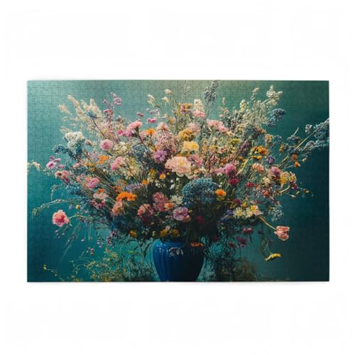 Puzzle 6000 Teile Blume Puzzle Retro DIY Kreative Holz Jigsaws für Erwachsene mit Geschenkbox Verpackung, Impossible Herausfordernde Familie Aktivität Spiele, Geschenke für Frauen 105x179cm D-438 von Wehsaeho