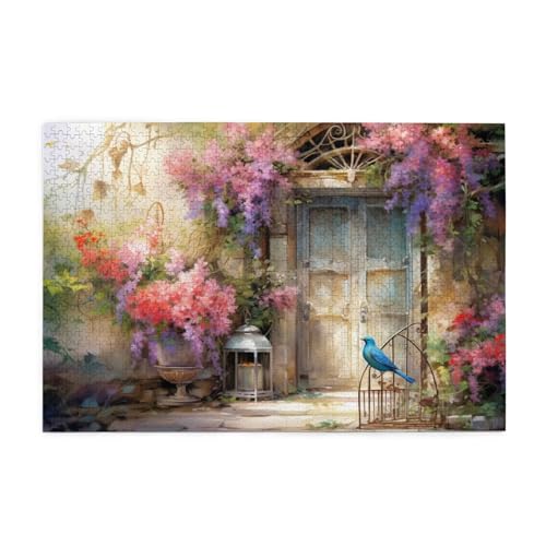 Puzzle 6000 Teile Blume Puzzle Tier DIY Kreative Holz Jigsaws für Erwachsene mit Geschenkbox Verpackung, Impossible Herausfordernde Familie Aktivität Spiele, Deko Wohnzimmer Geschenke 105x179cm E-971 von Wehsaeho