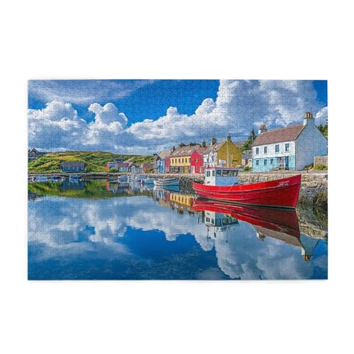 Puzzle 6000 Teile Boot Puzzle Landschaft DIY Kreative Holz Jigsaws für Erwachsene, Geschenkbox Verpackung, Impossible Herausfordernde Familie Aktivität Spiele, Deko Wohnzimmer 105x179cm E-685 von Wehsaeho