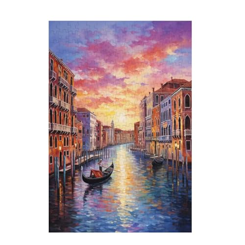 Puzzle 6000 Teile Boot Puzzle Venedig DIY Kreative Holz Jigsaws für Erwachsene mit Geschenkbox Verpackung, Impossible Herausfordernde Familie Aktivität Spiele, Deko Wohnzimmer 105x179cm D-773 von Wehsaeho